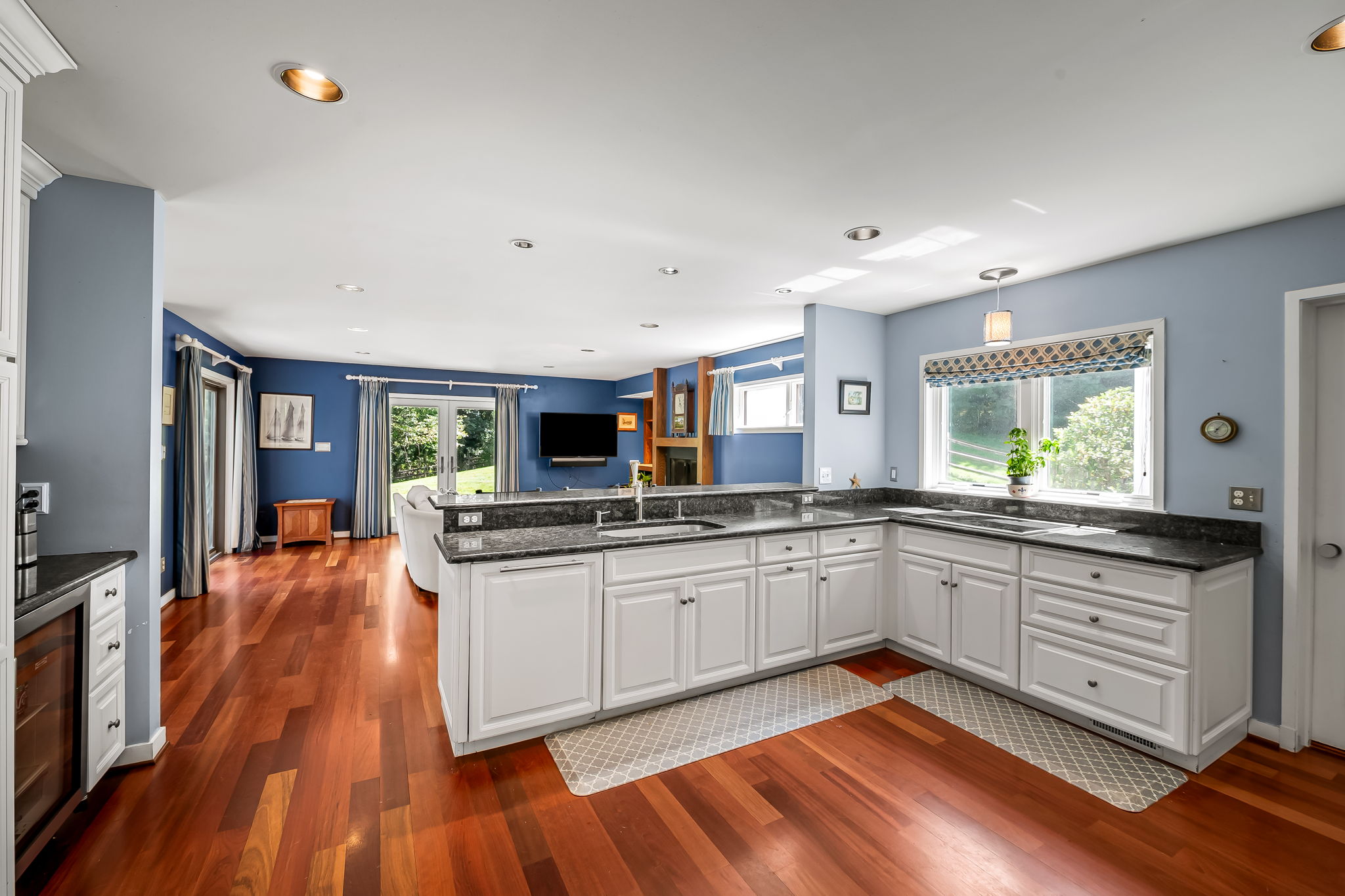 Kitchen towards Den