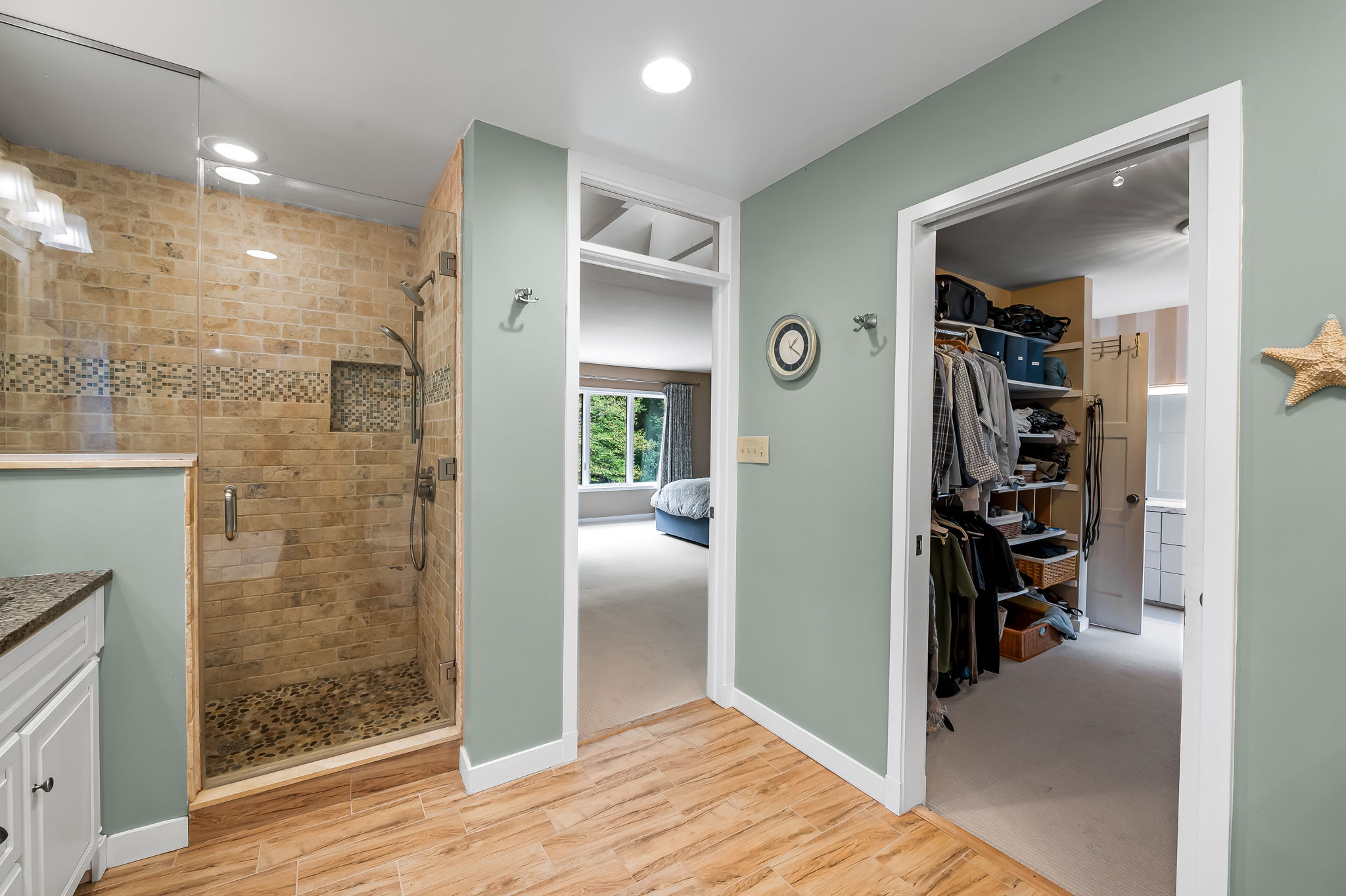 Primary Bath into Walk In Closet