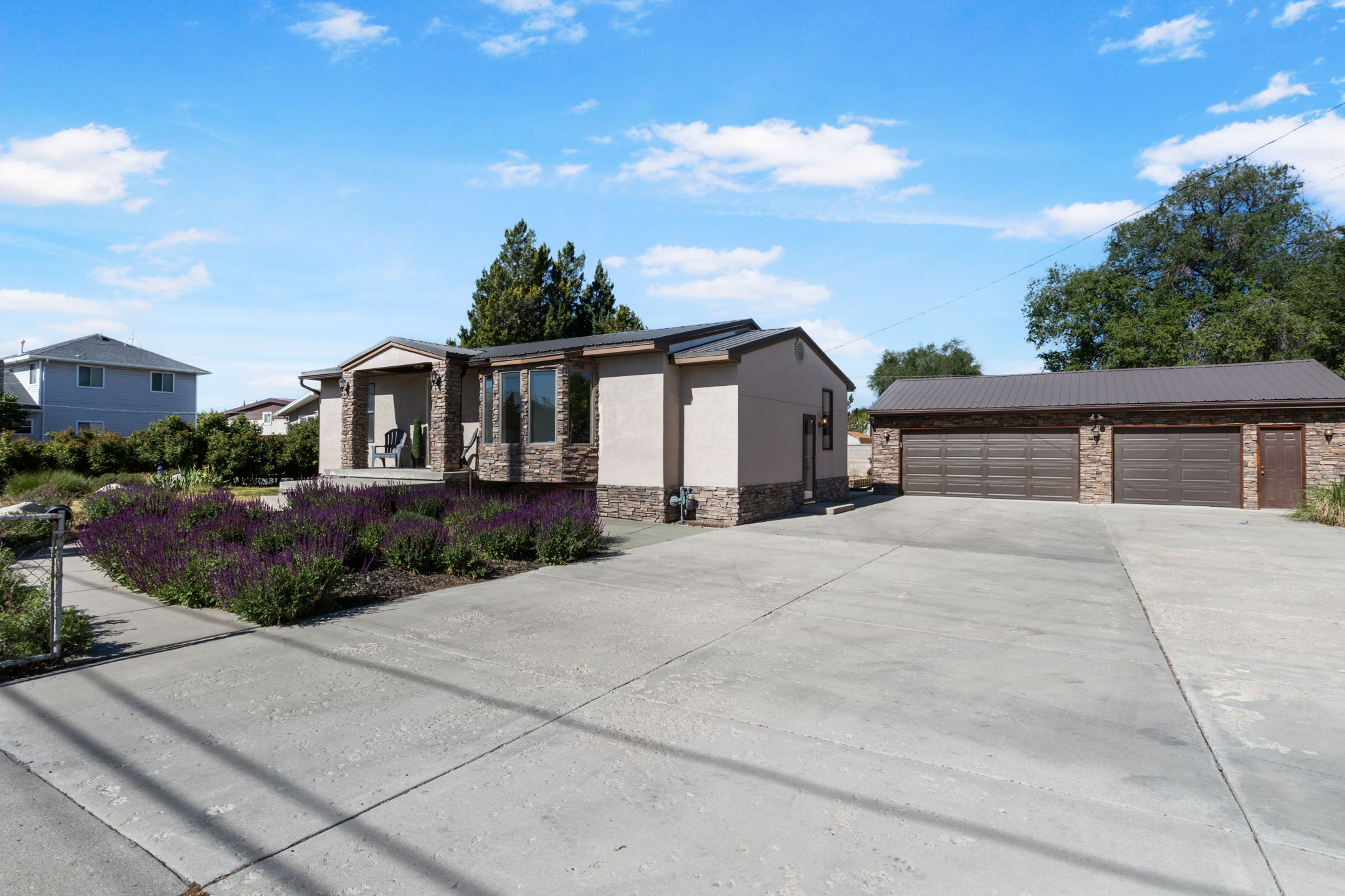 Exterior - Front-View from northeast corner of the lot