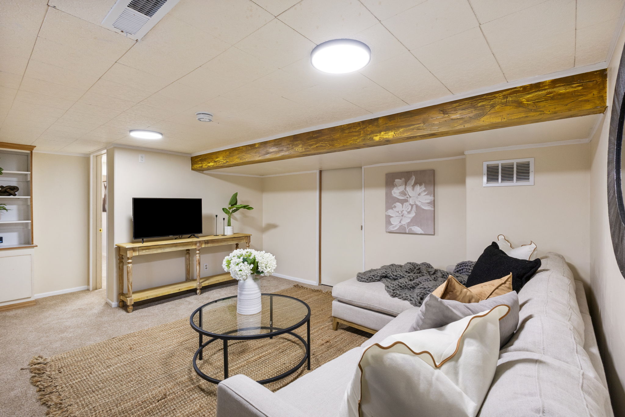 Basement Family Room-View #1