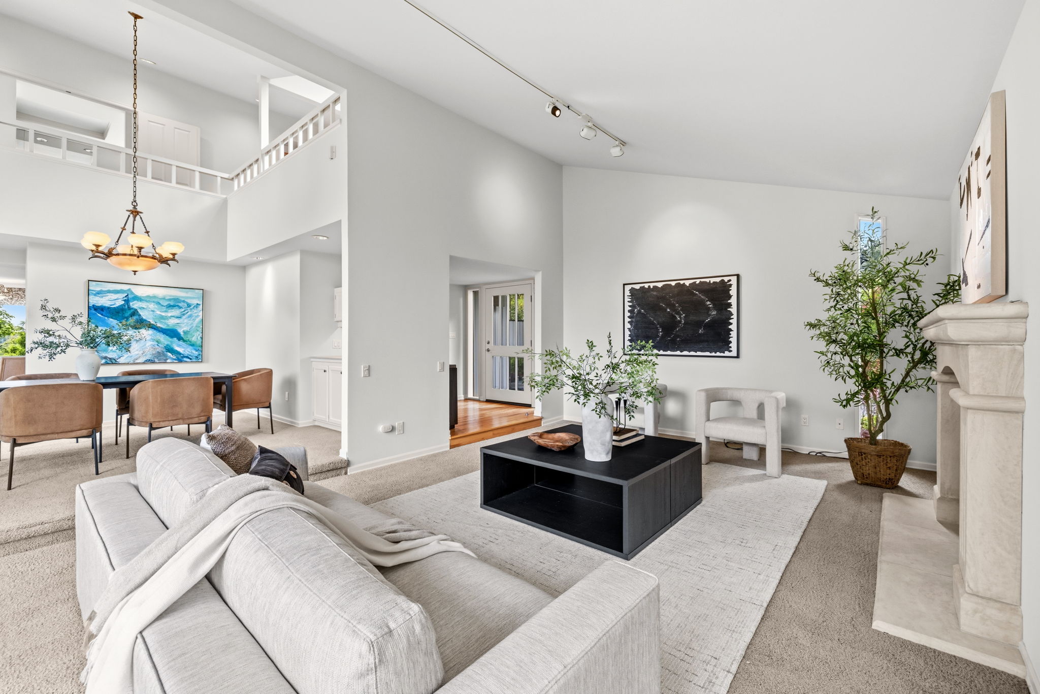Living room to dining  and entry