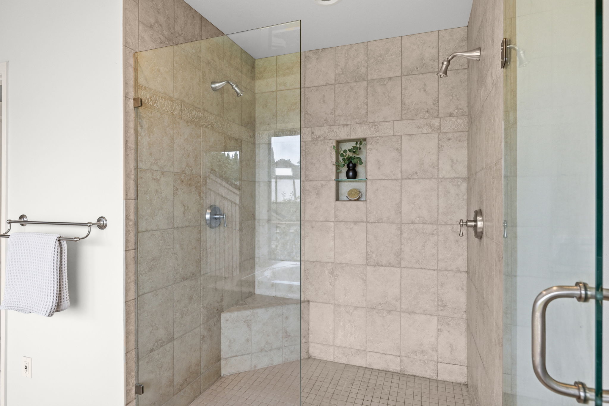 primary bathroom walk in shower