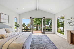 Primary Bedroom with views deck