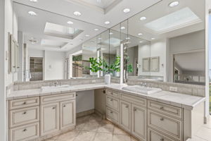 Primary Bathroom dual sinks