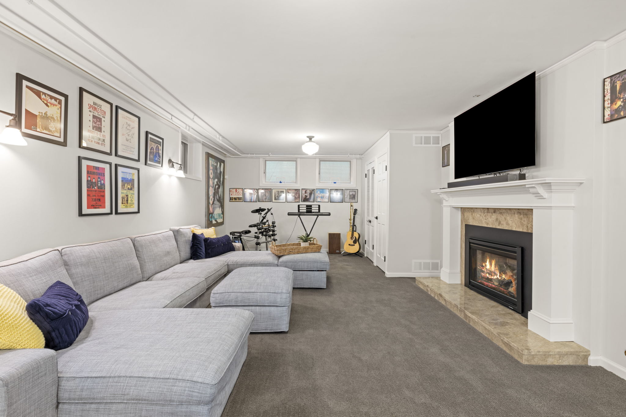 Family Room Fireplace - Lower Level