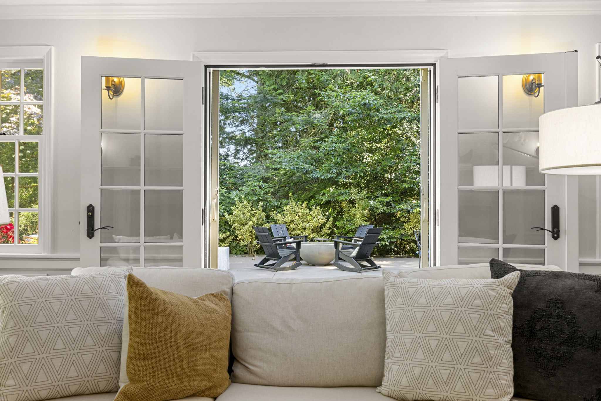 French Doors to Side Patio