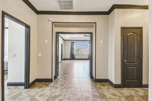 Hallway and central foyer to bedrooms