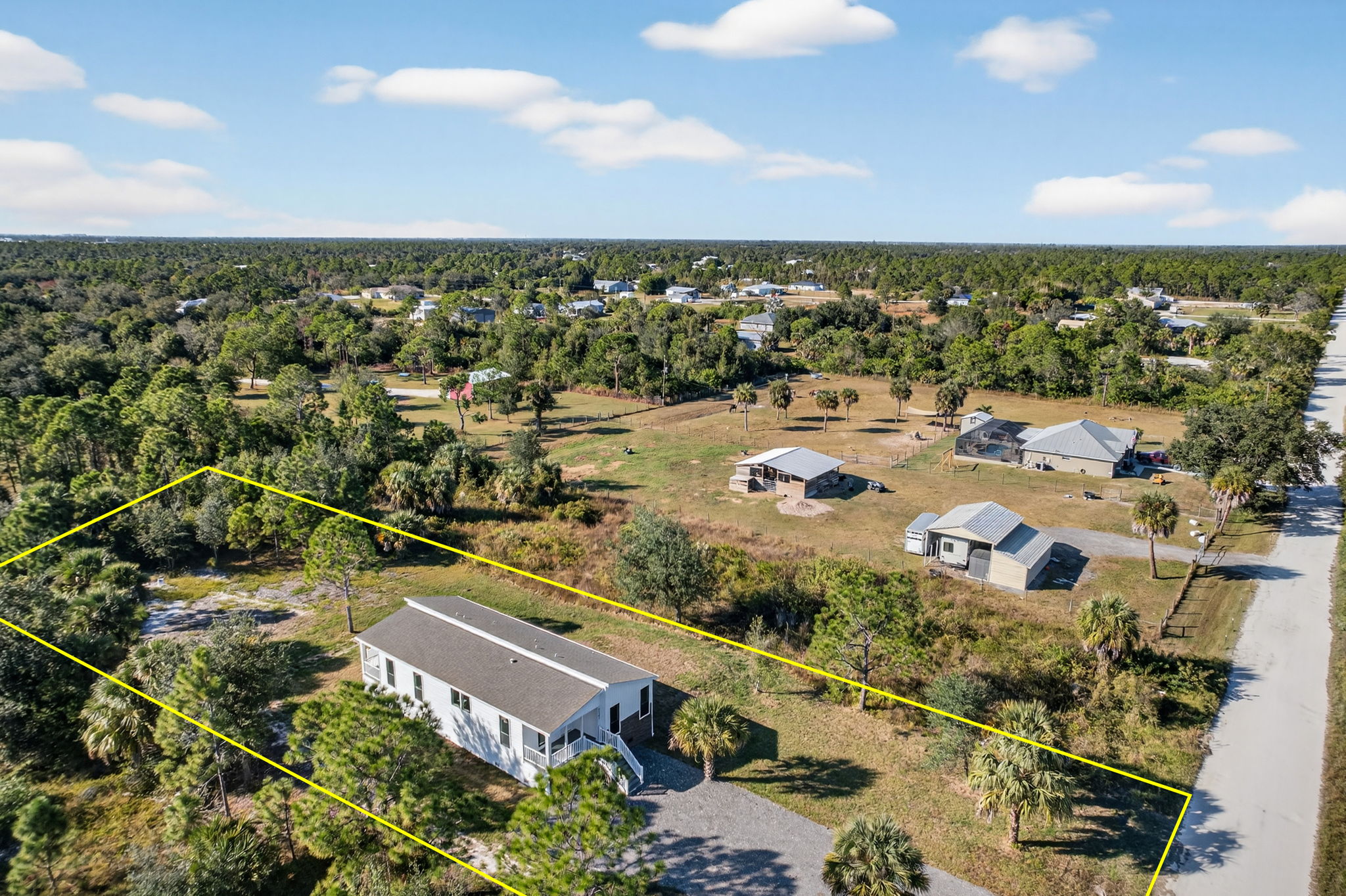 Aerial Front Exterior 2 - lot line