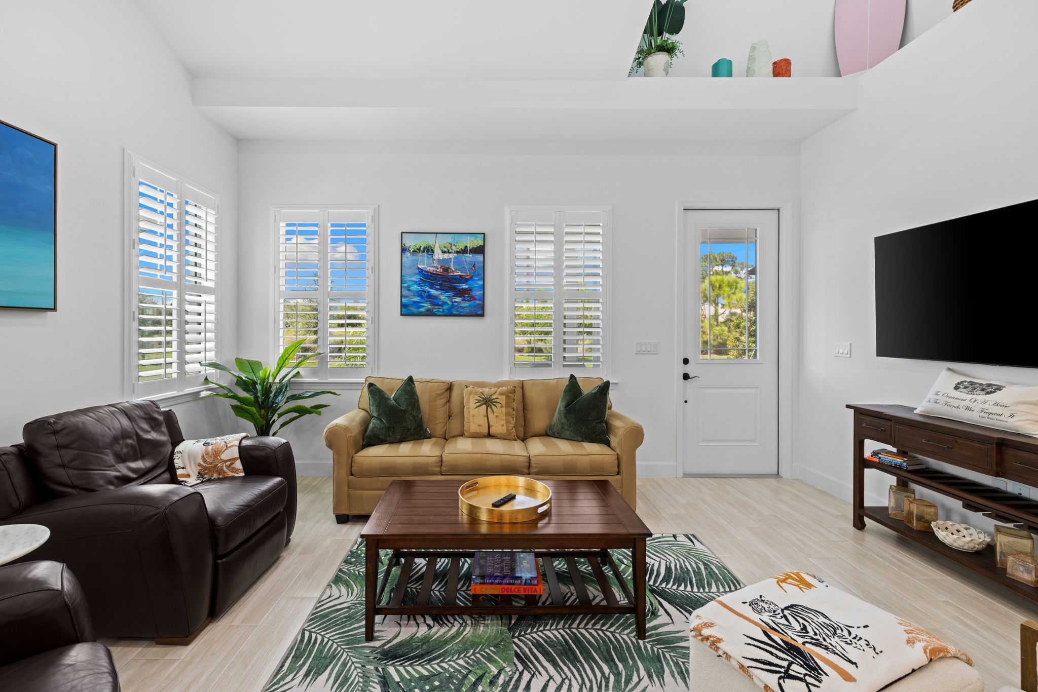 Plantation Shutters throughout!
