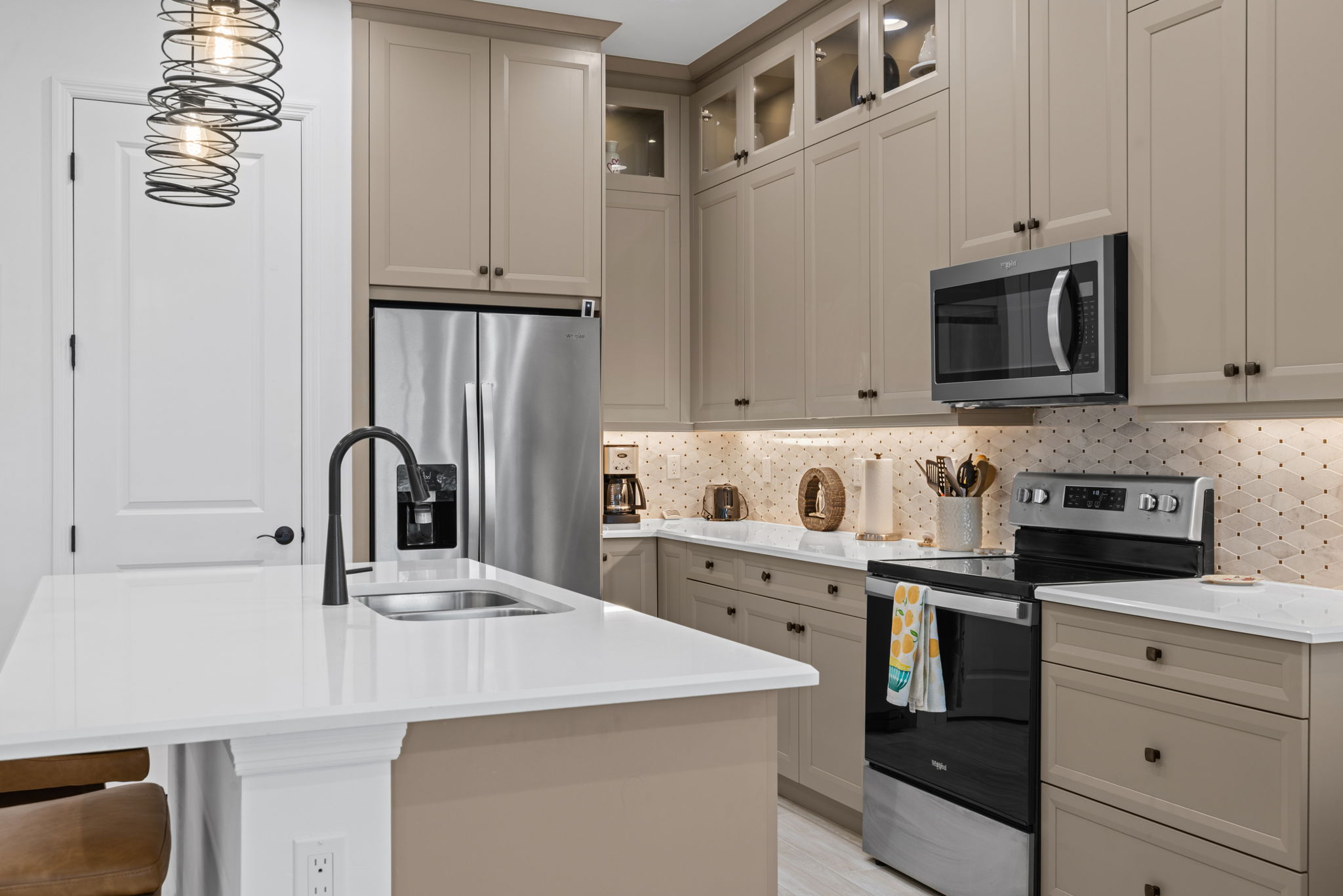 Soft close cabinets.