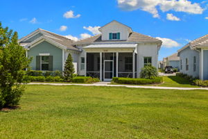Ample space between cottages.