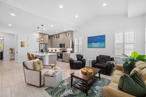Soaring ceilings in great room!