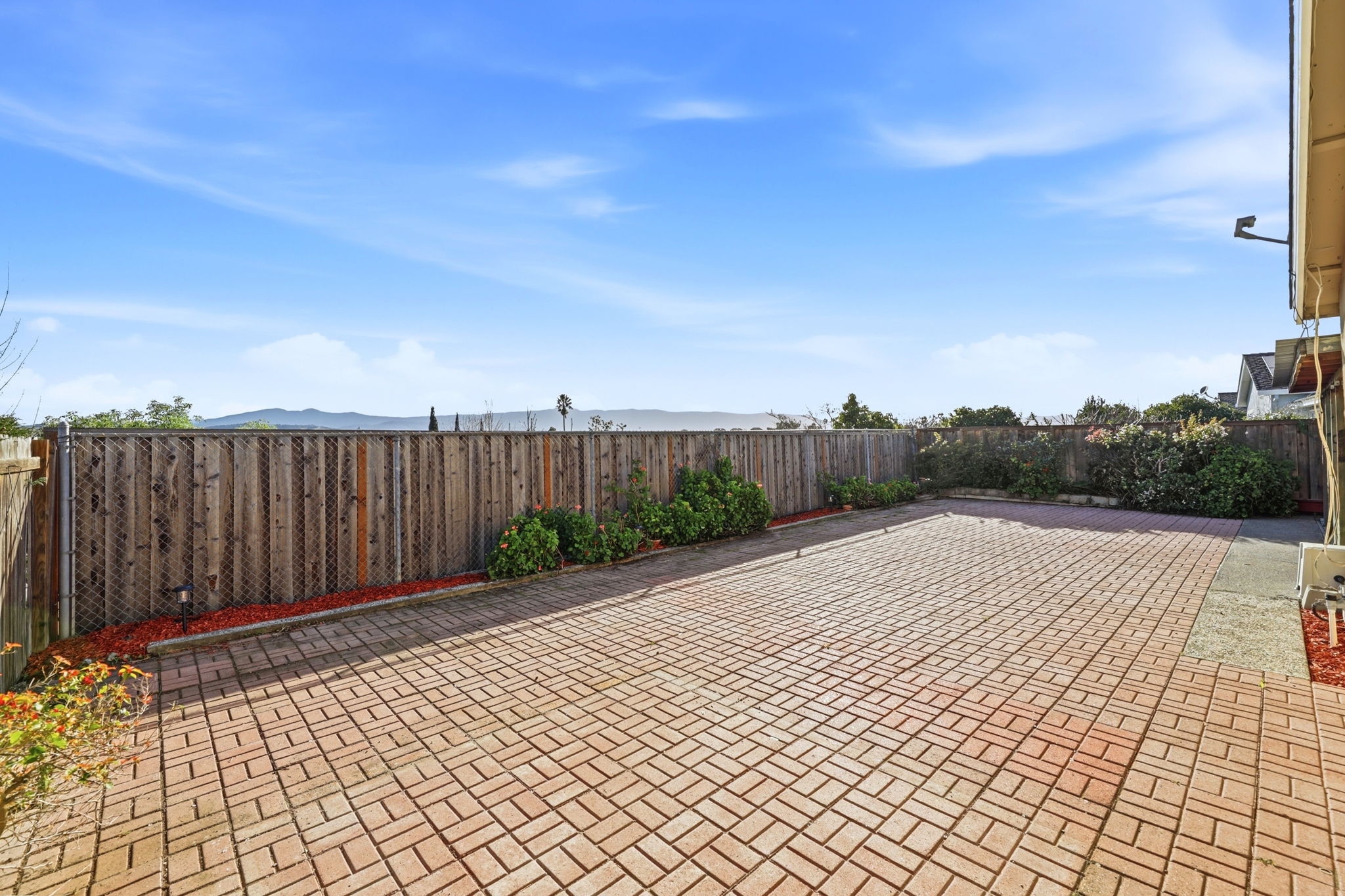 Beautiful Brick Flooring in Outdoor Space with Stunning Hillside Views!!