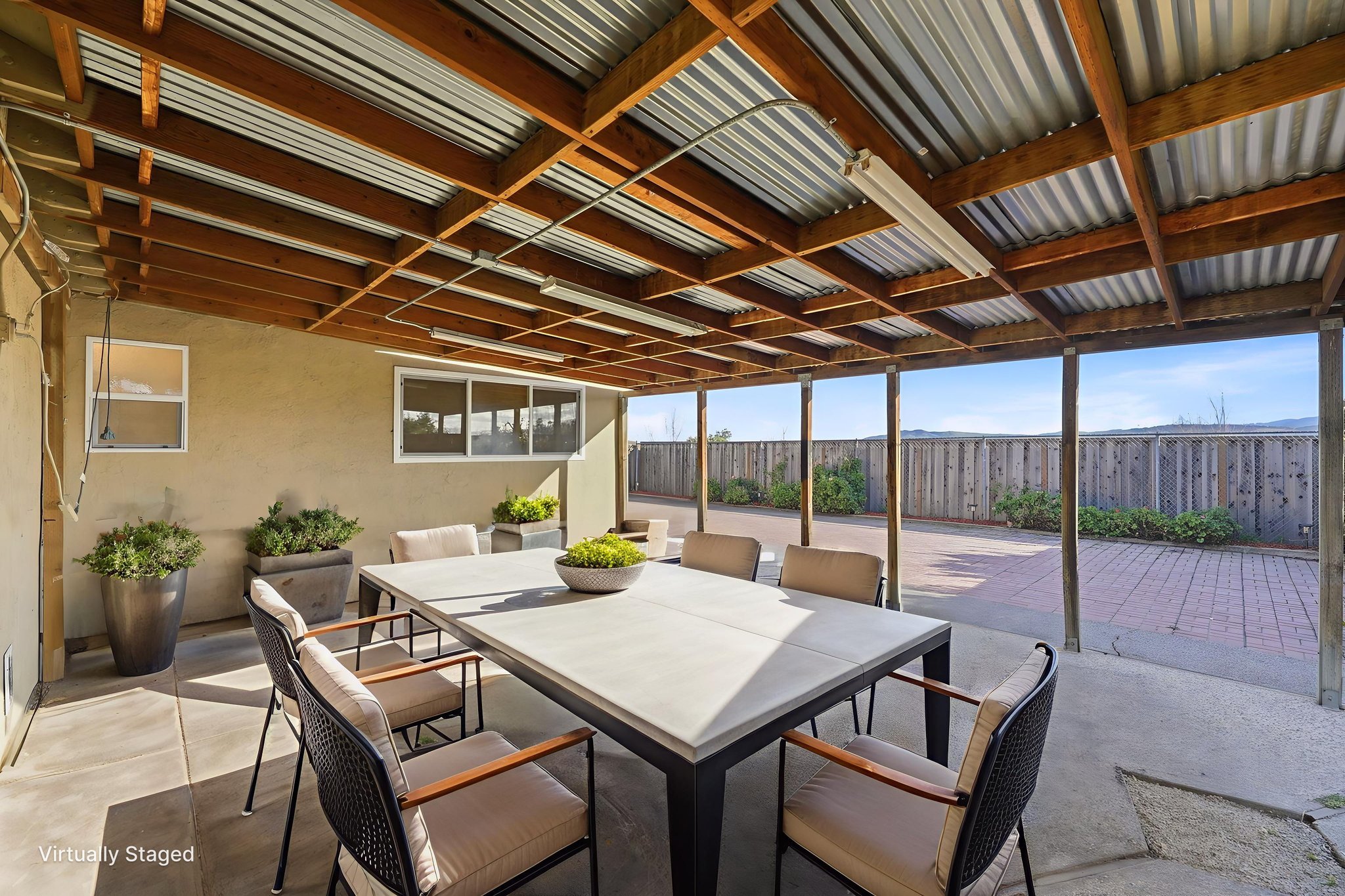 Covered & Lighted Outdoor Space Ideal for Entertaining & Activities!! (Virtually Staged)