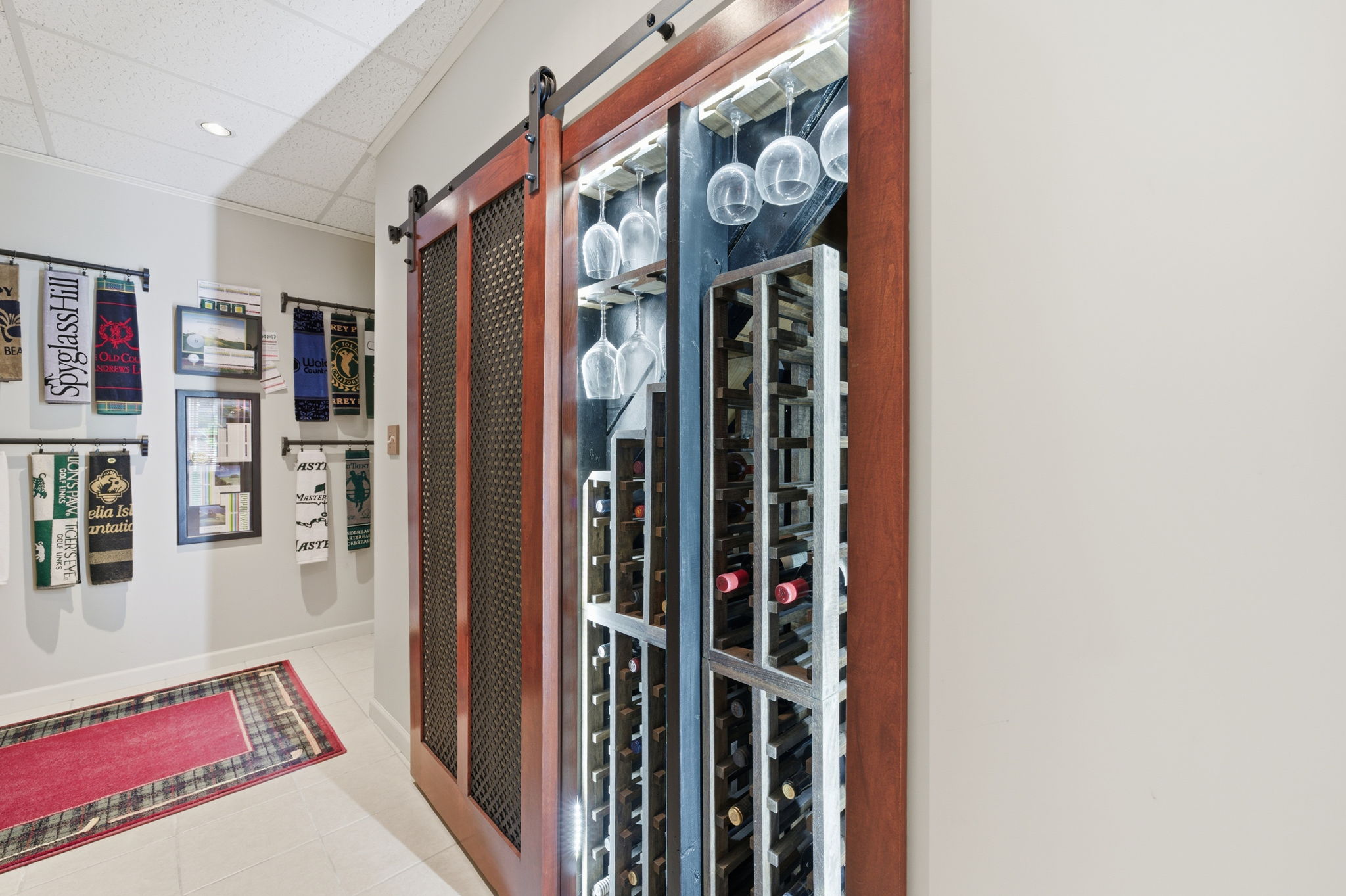 Wine Storage in Finished Basement