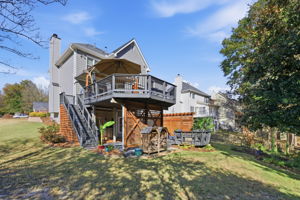 Back of Home with Deck View