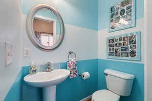 Bathroom off mudroom