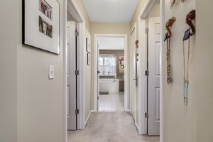 Master with his and her walk-in closets