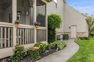 Entry to garage and pool bathroom
