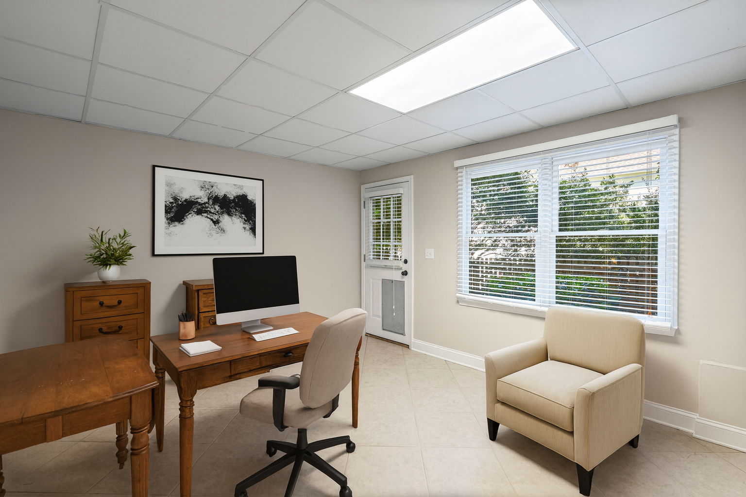 Extra room in basement - great for office or excercise room.