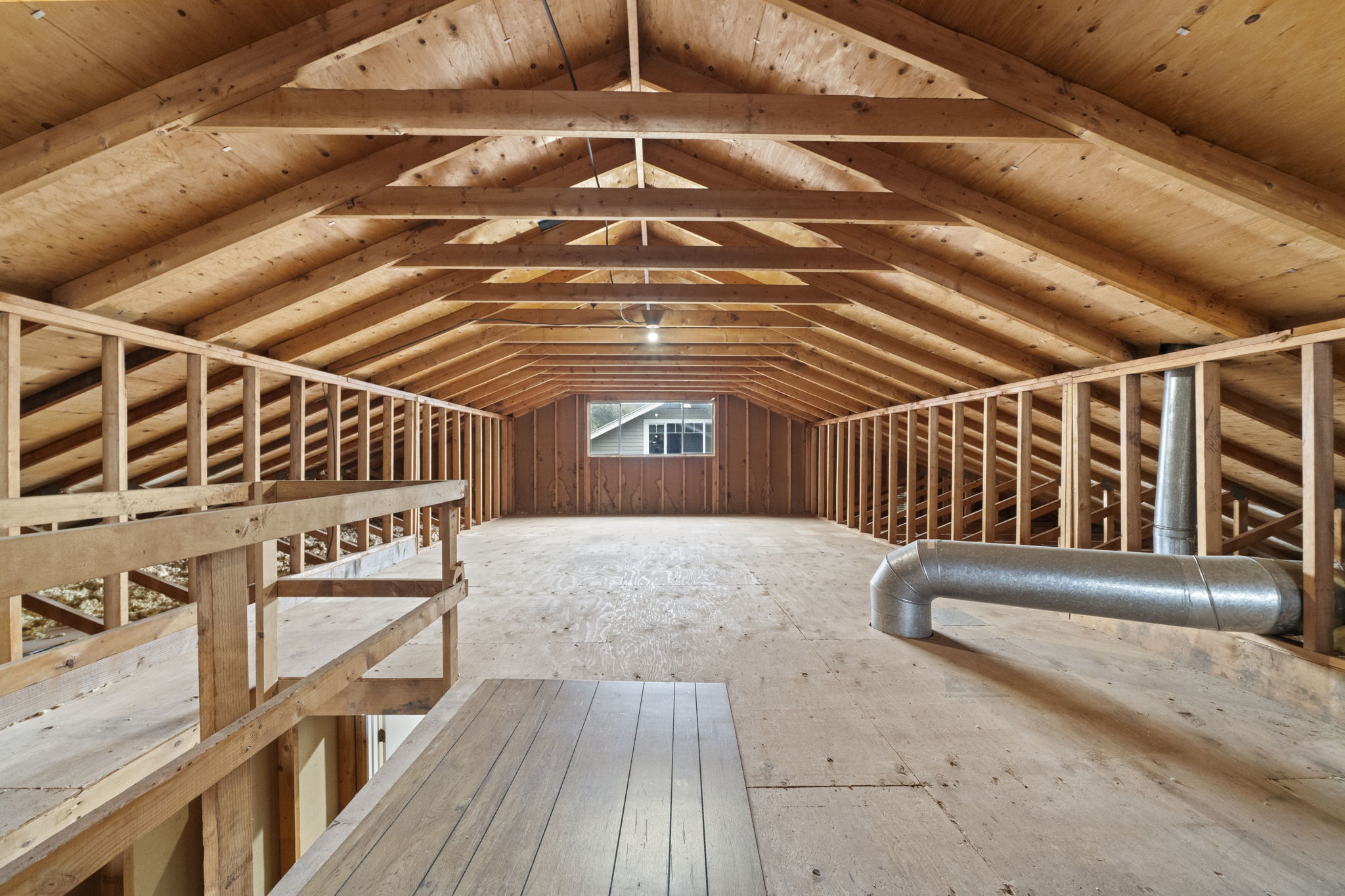 Check out the amazing un-finished attic space!