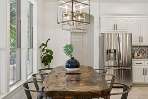 Eat-in kitchen.