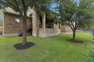 Backyard that backs to the greenbelt.