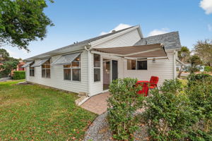 Rear and Side Elevation with Paver Patio