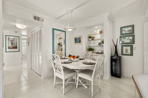 Dining Area with built-in niche