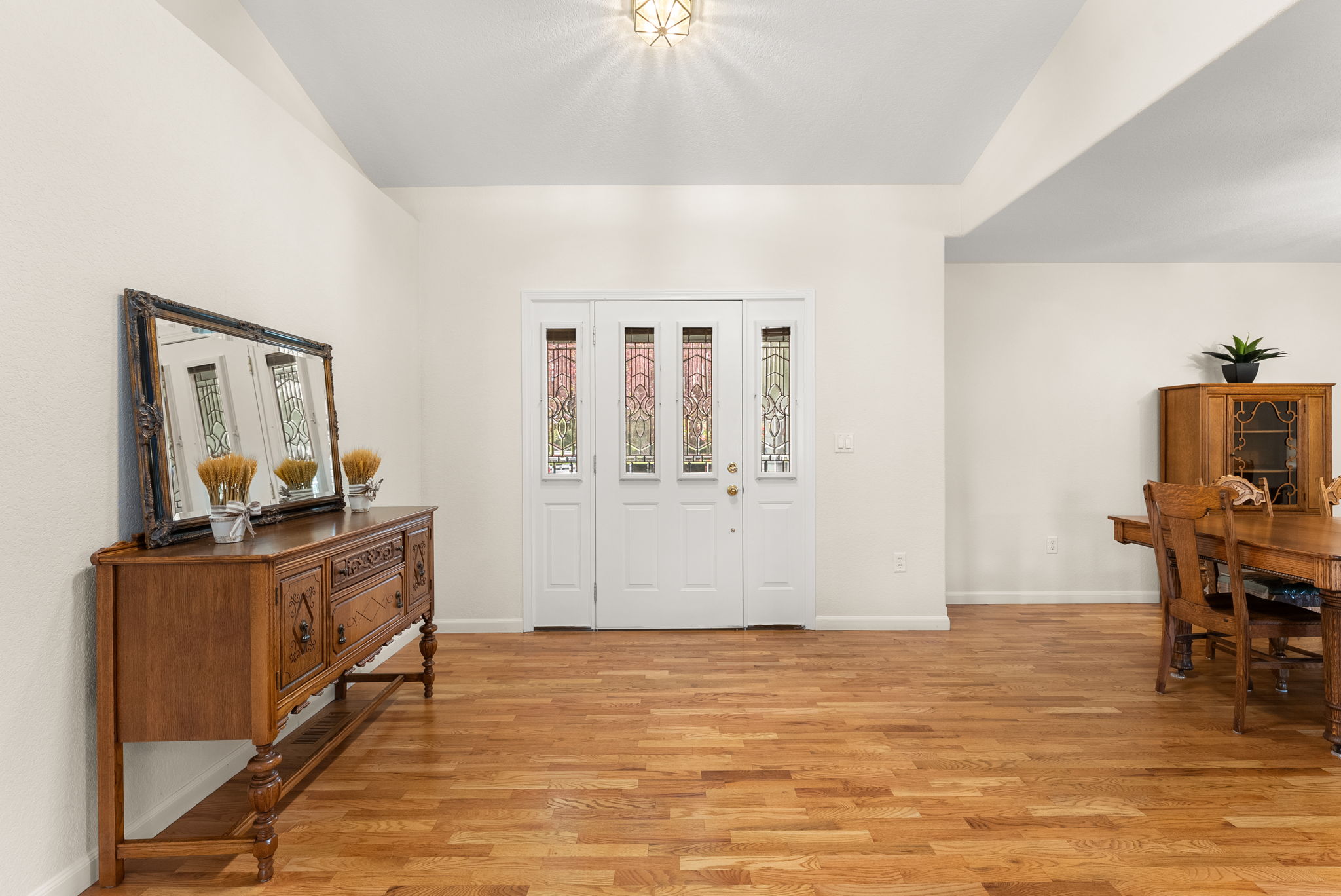 Large entryway welcomes you into the home