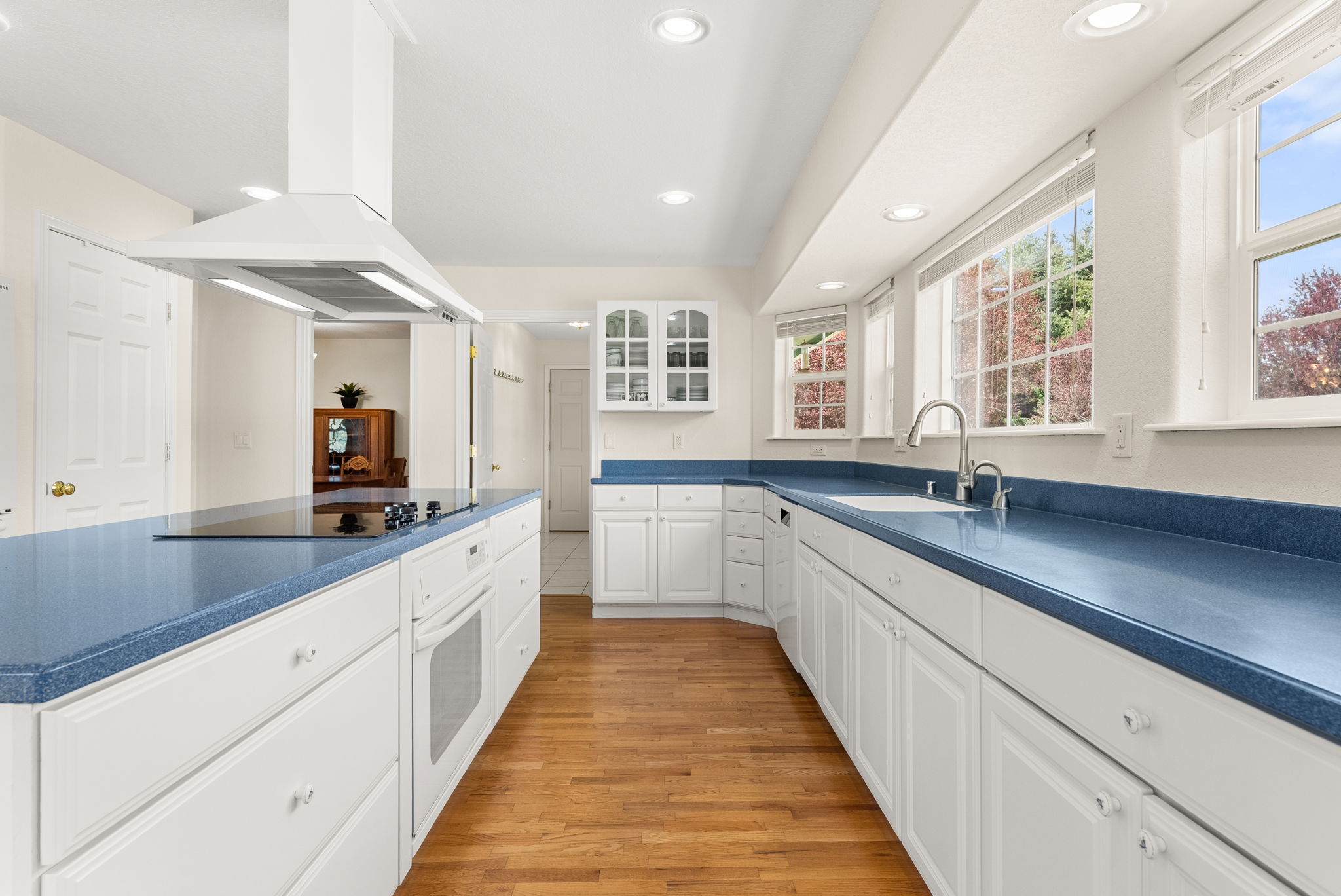 Electric range—prepped for easy conversion to gas