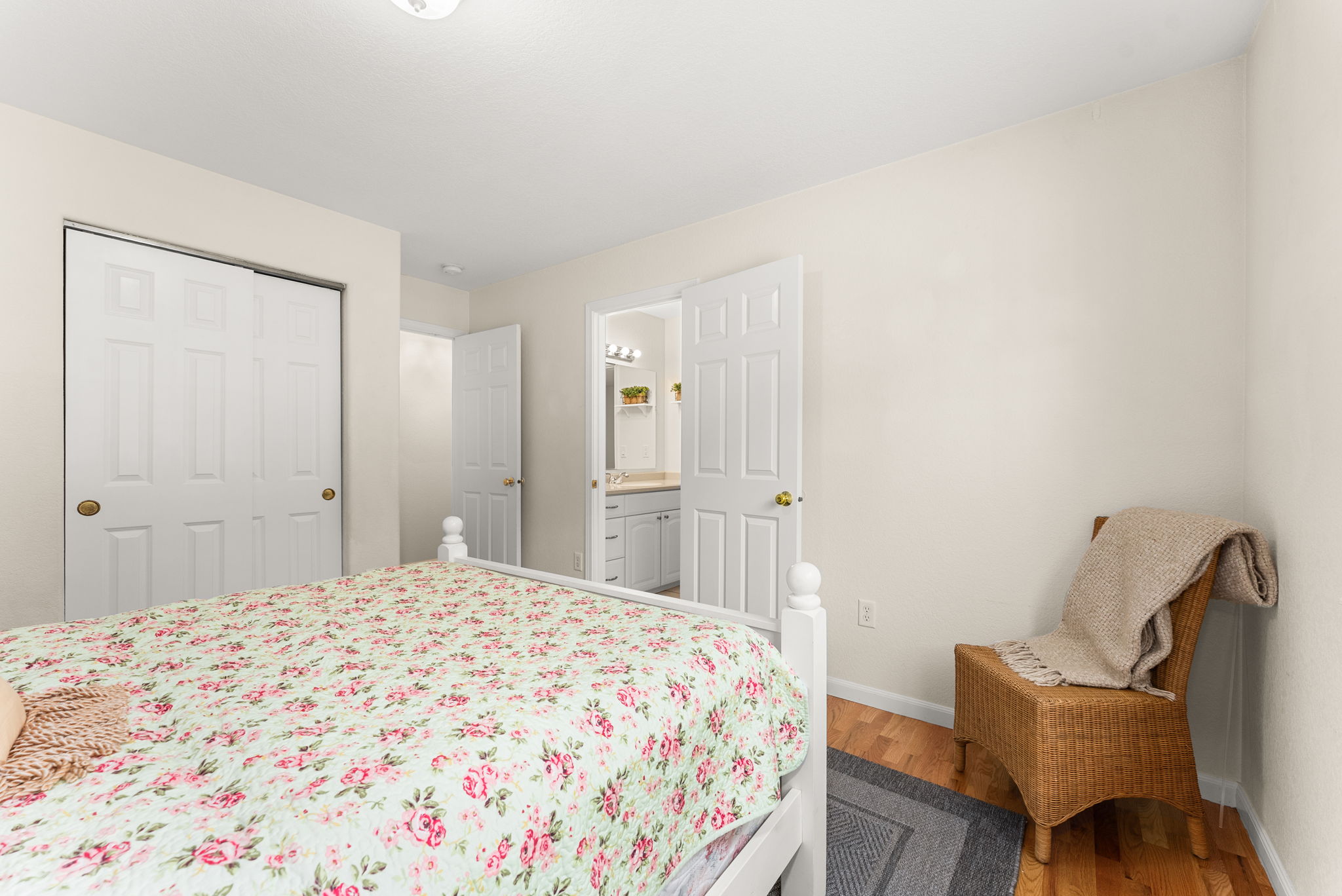 Bedroom with direct access to Jack-and-Jill bathroom
