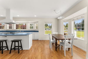 Enjoy bar seating and a bright breakfast nook with plenty of natural light