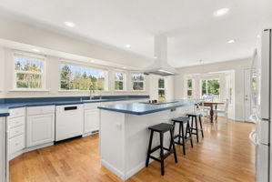 Light-filled kitchen with generous space and functionality
