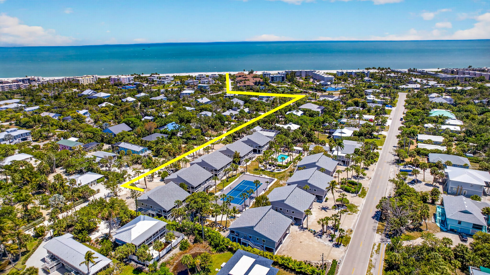 Aerial 4 -beach access