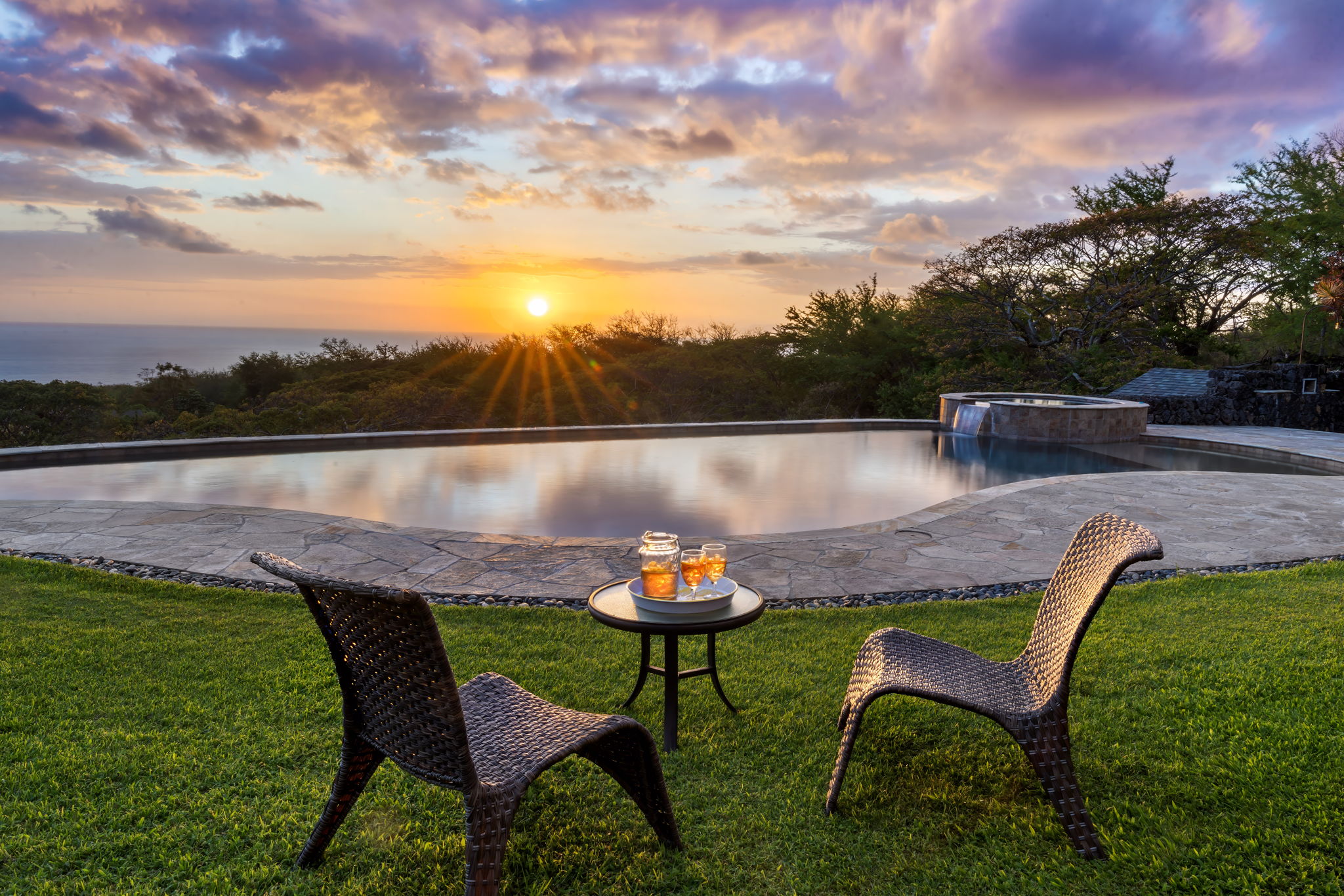 2 Pool Sunset