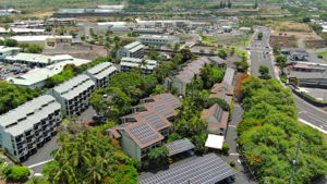 Look at all the photovoltaic panels offsetting the electricity costs at Kalanikai!