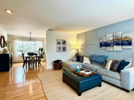 Family room and dining room