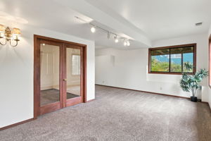 Lower Level Family Room with Office, Playroom or Craft Room