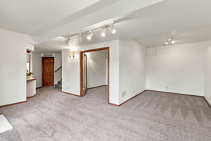 Lower Level Family Room with Office, Playroom or Craft Room