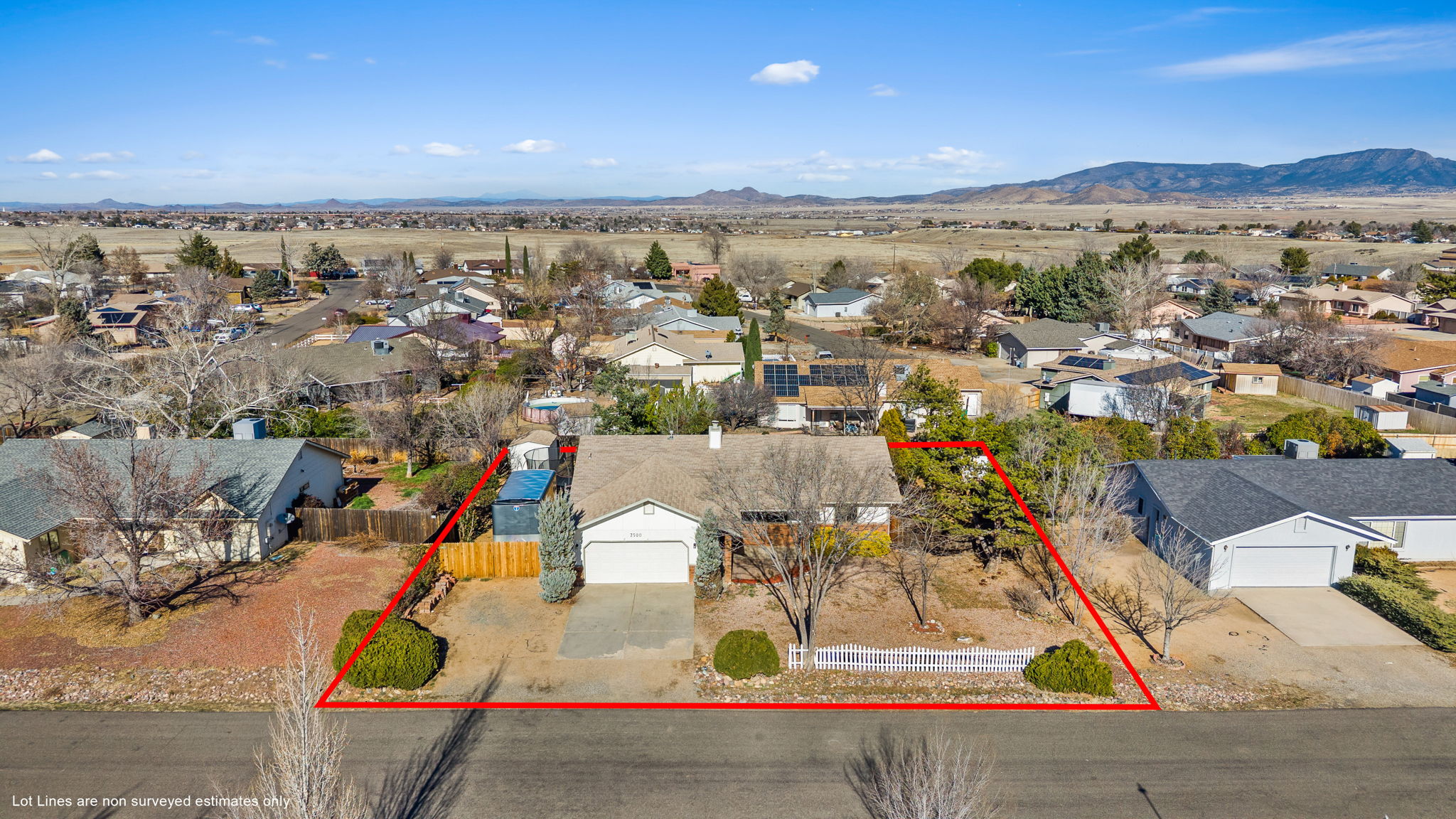 Aerial Front Lot Lines