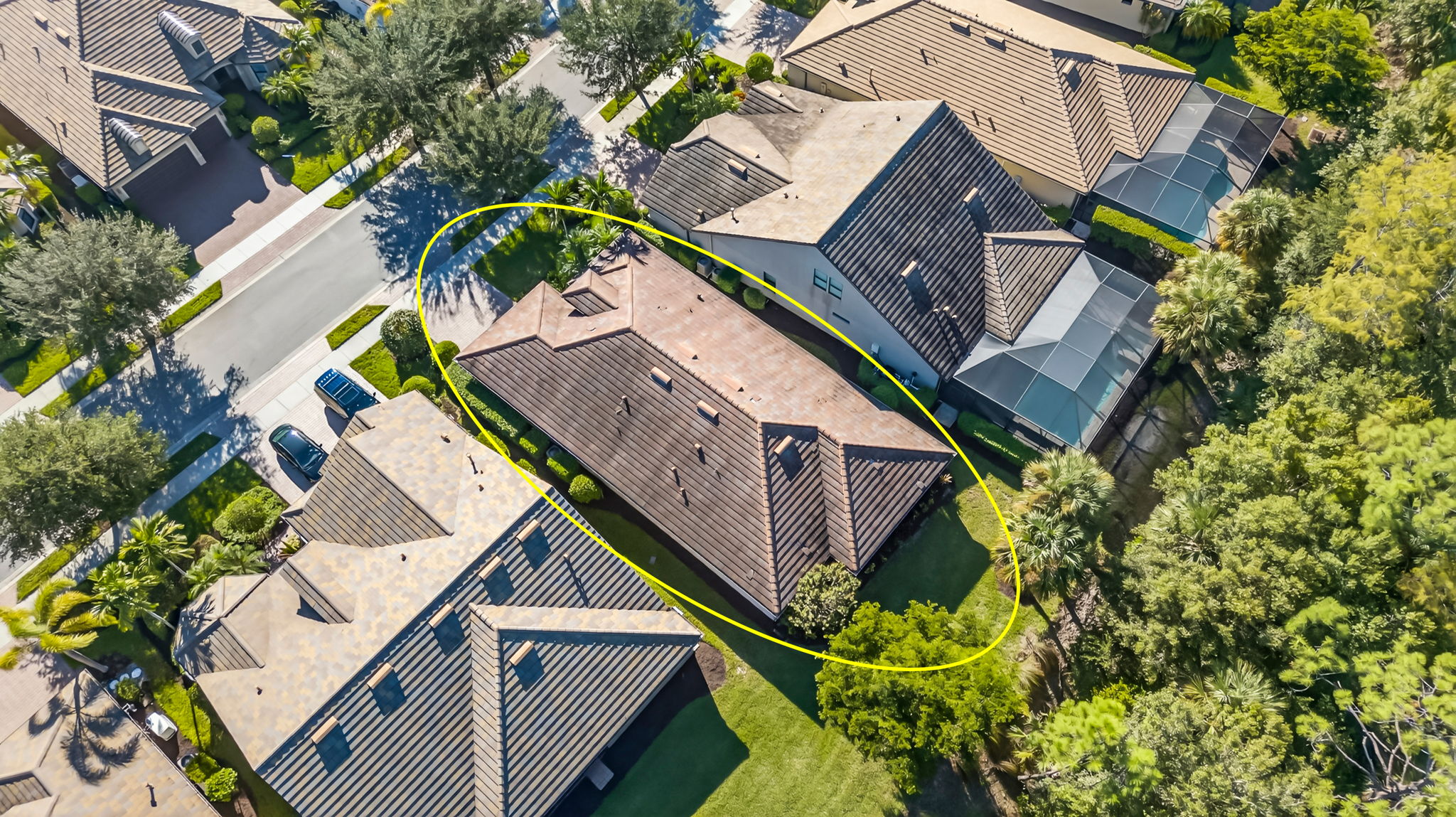 Aerial Overview - circle