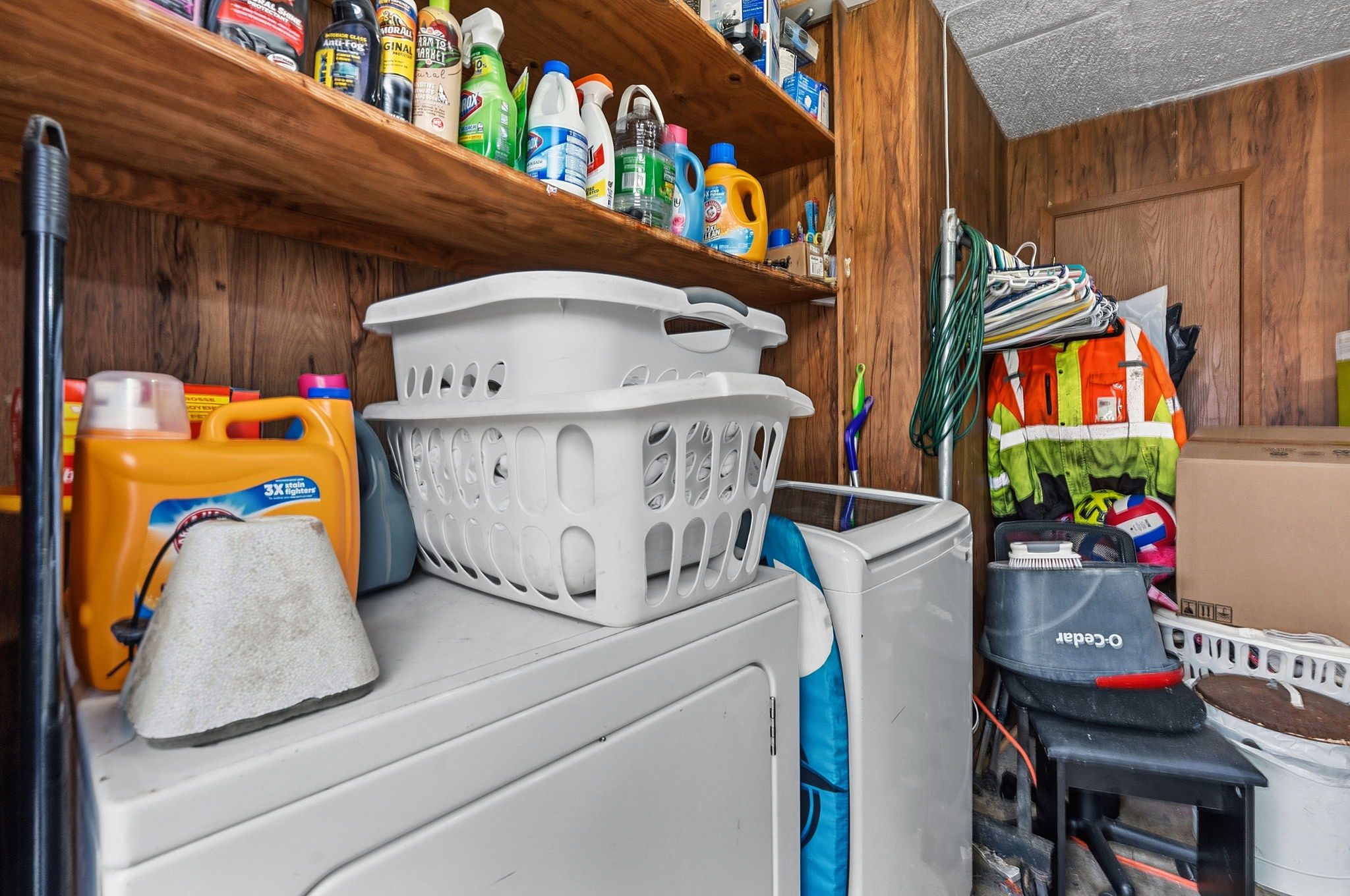Unit A. Laundry (in garage).