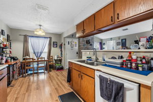 Unit A. Dining area.