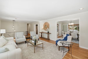 Open to Dining Room and Kitchen