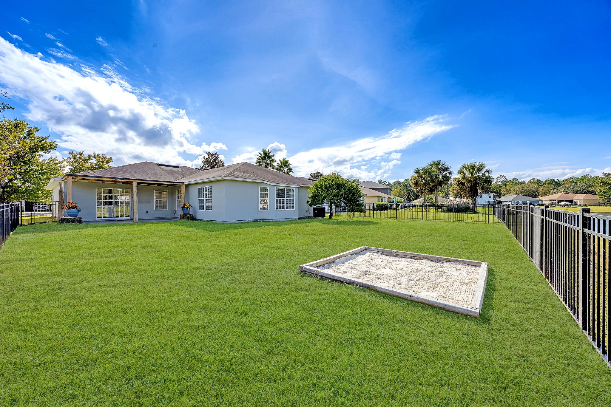 ... with lots of space for outdoor entertainment and play