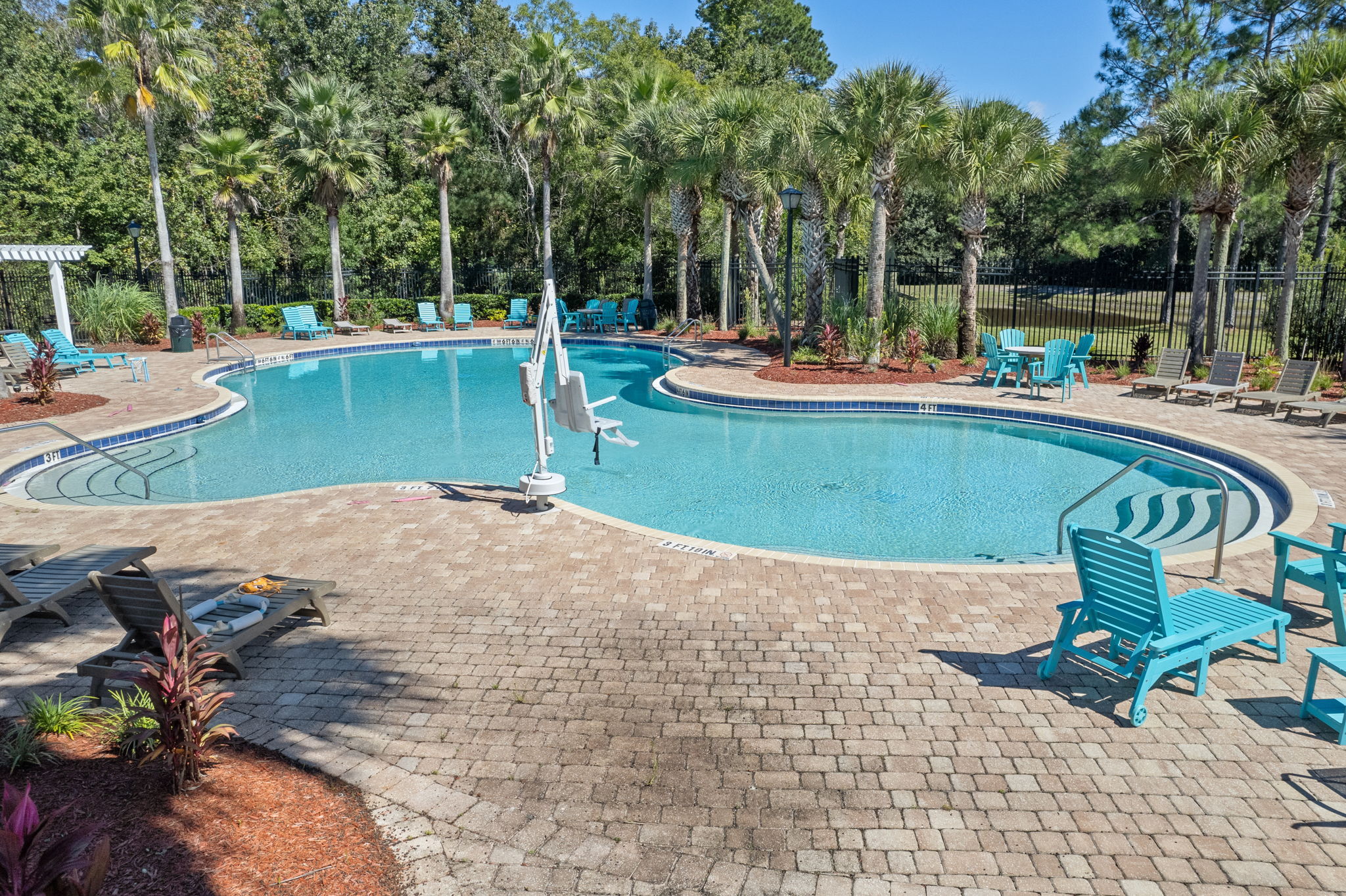 ... a resort-style pool