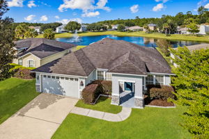 A beautifully updated single-story waterfront home...