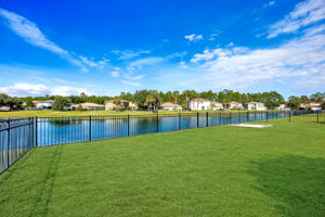 ... and a backyard will full frontage to the lake.