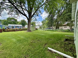 Backyard and shed with loft